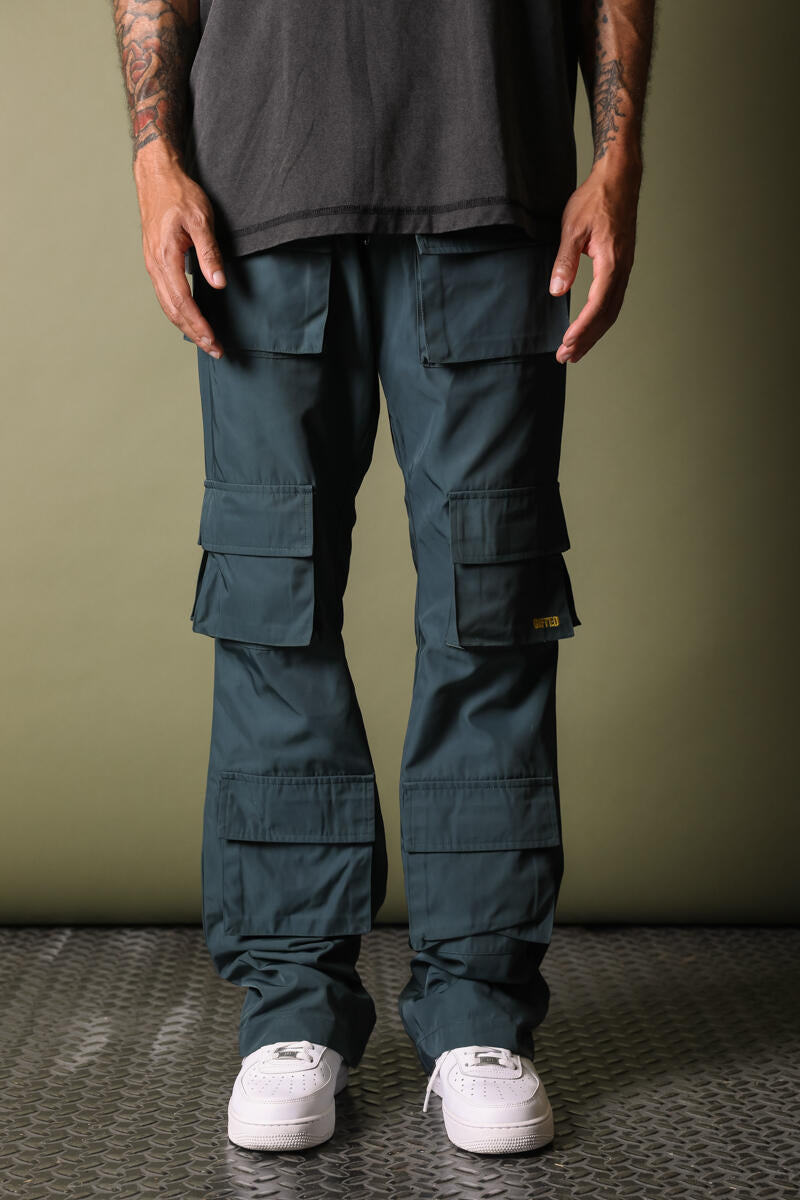 Gftd La Portor Blue Stacked Pants