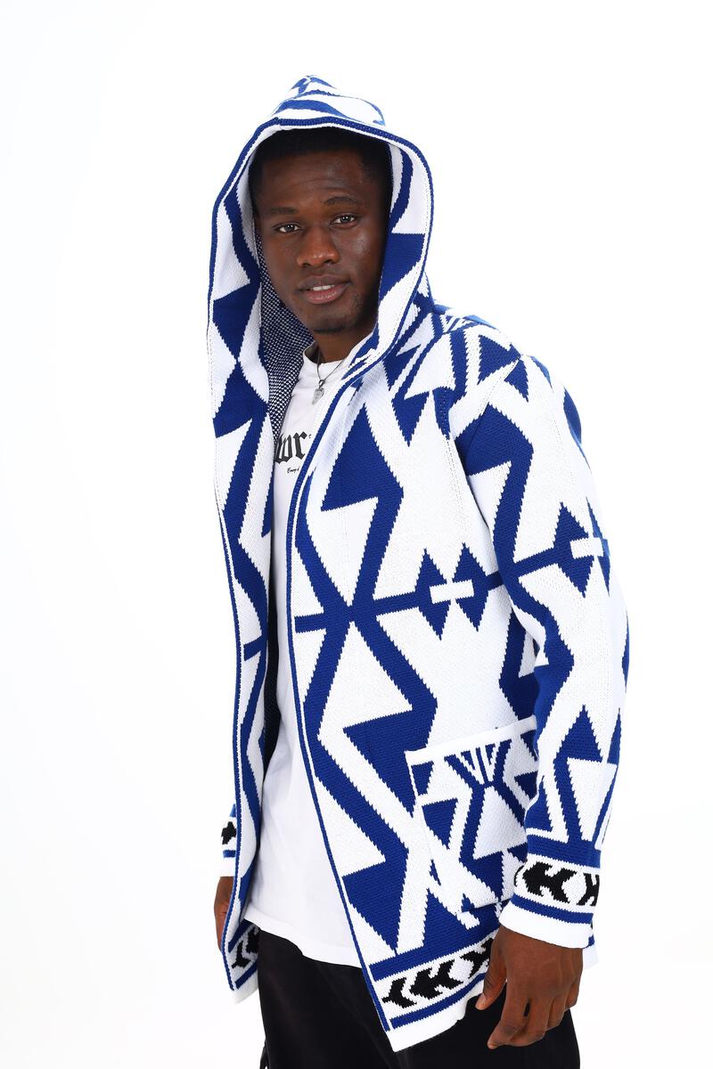 Black Pharaoh Blue Long Sweater