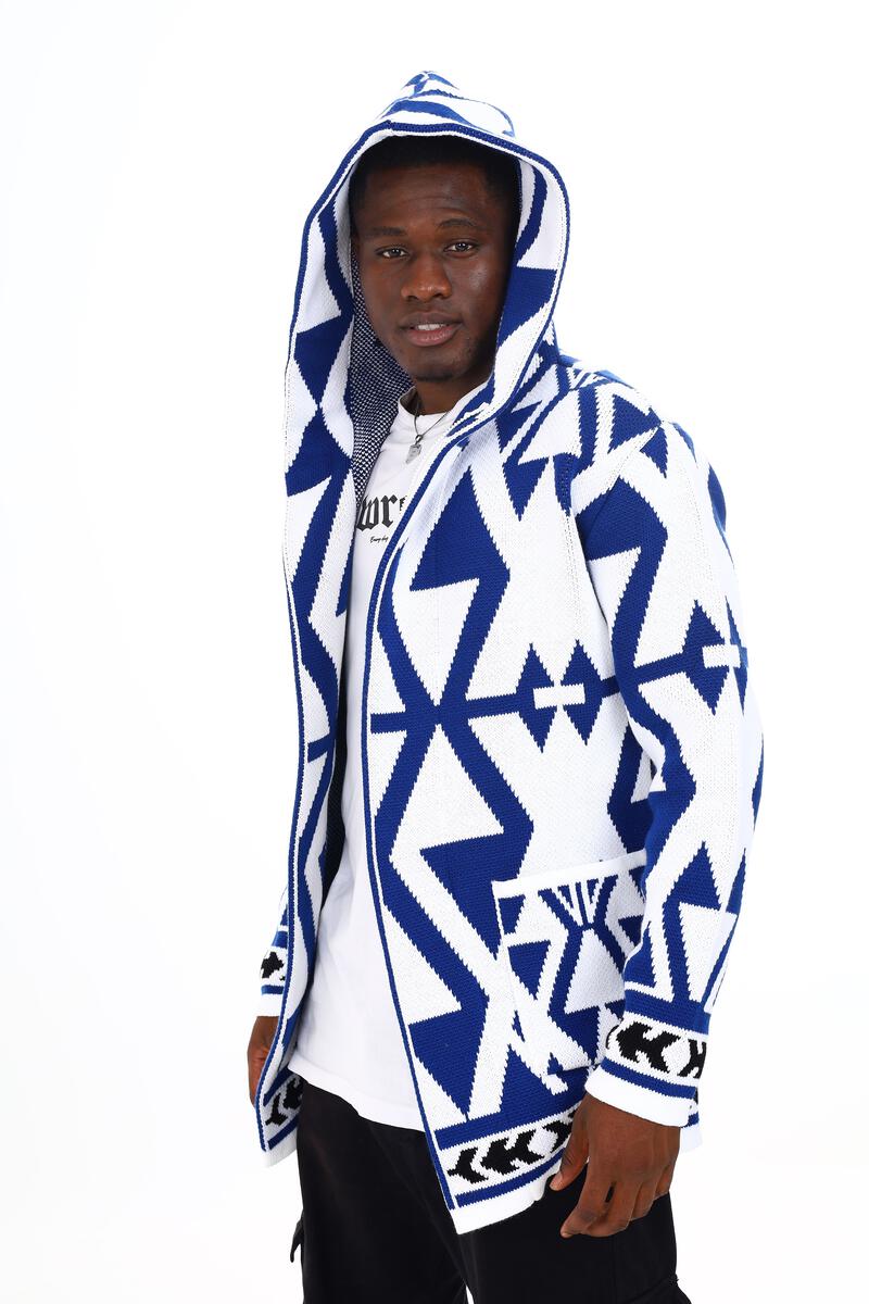 Black Pharaoh Blue Long Sweater