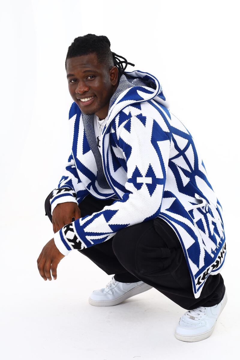 Black Pharaoh Blue Long Sweater