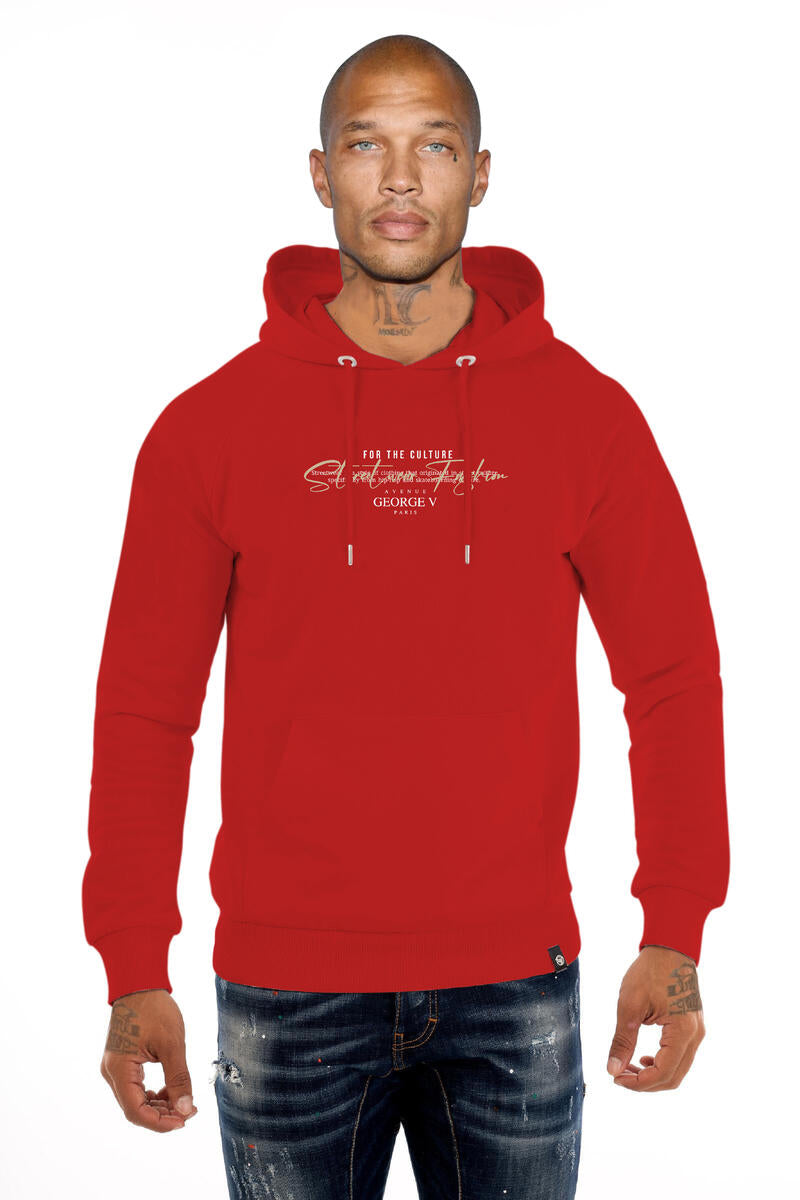 GEORGE V FOR THE CULTURE RED HOODIE