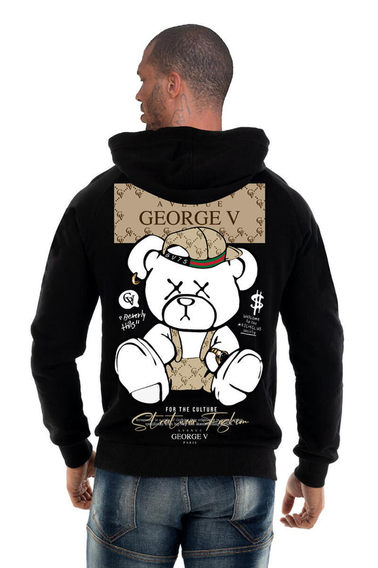 GEORGE V FOR THE CULTURE BLACK HOODIE
