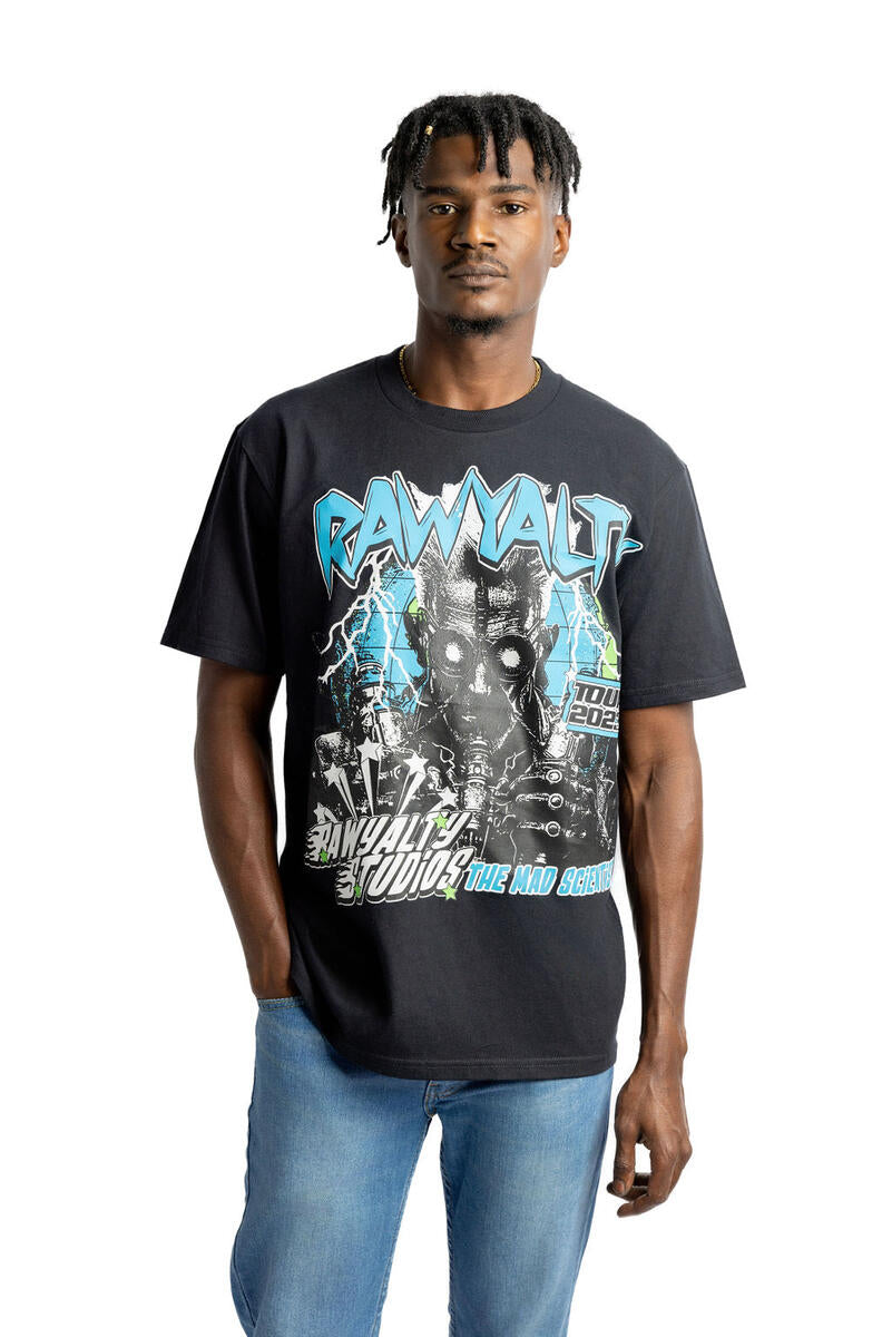 RAW ART MAD SCIENTIST BLACK TEE