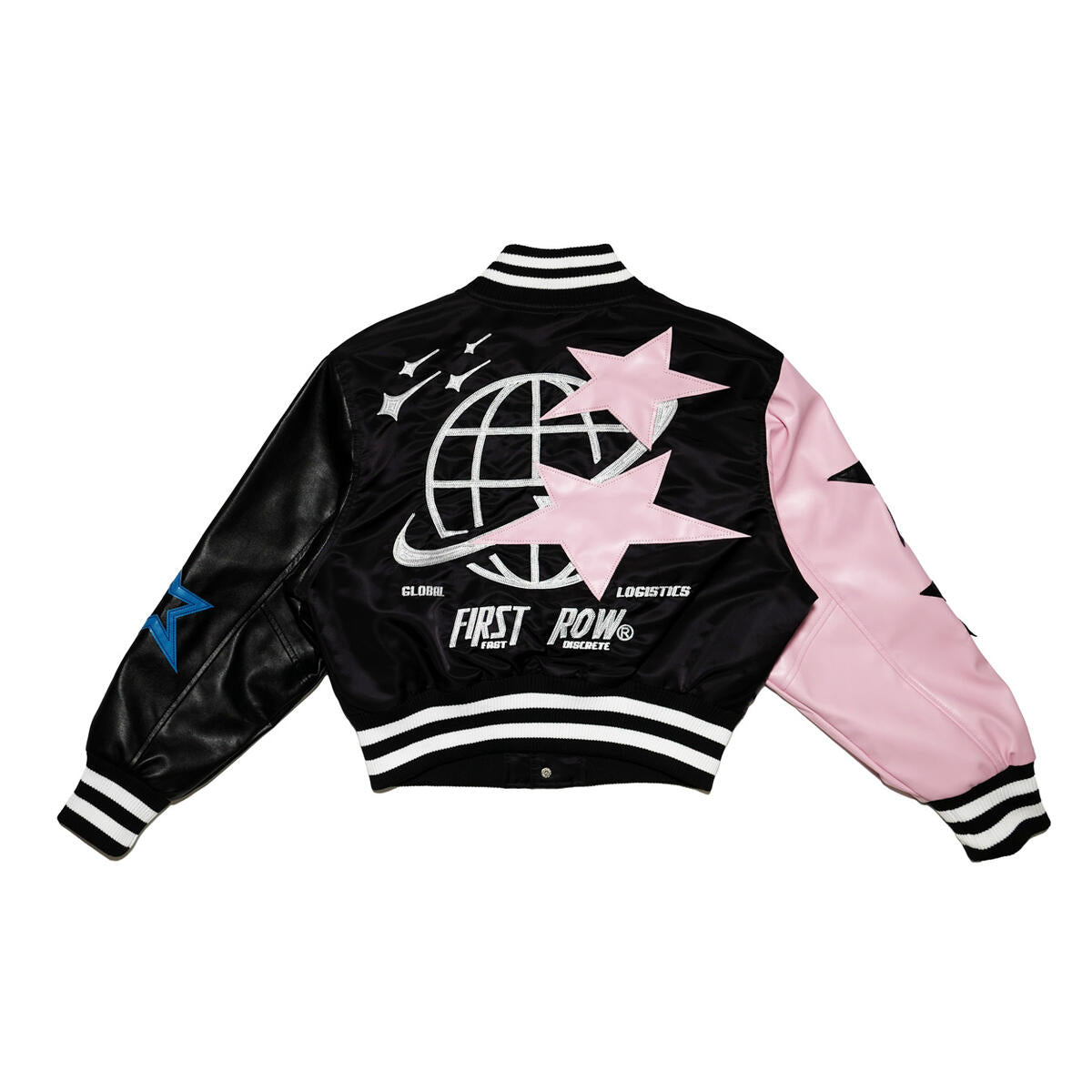 First Row Stars "Black Women's Varsity Jacket"