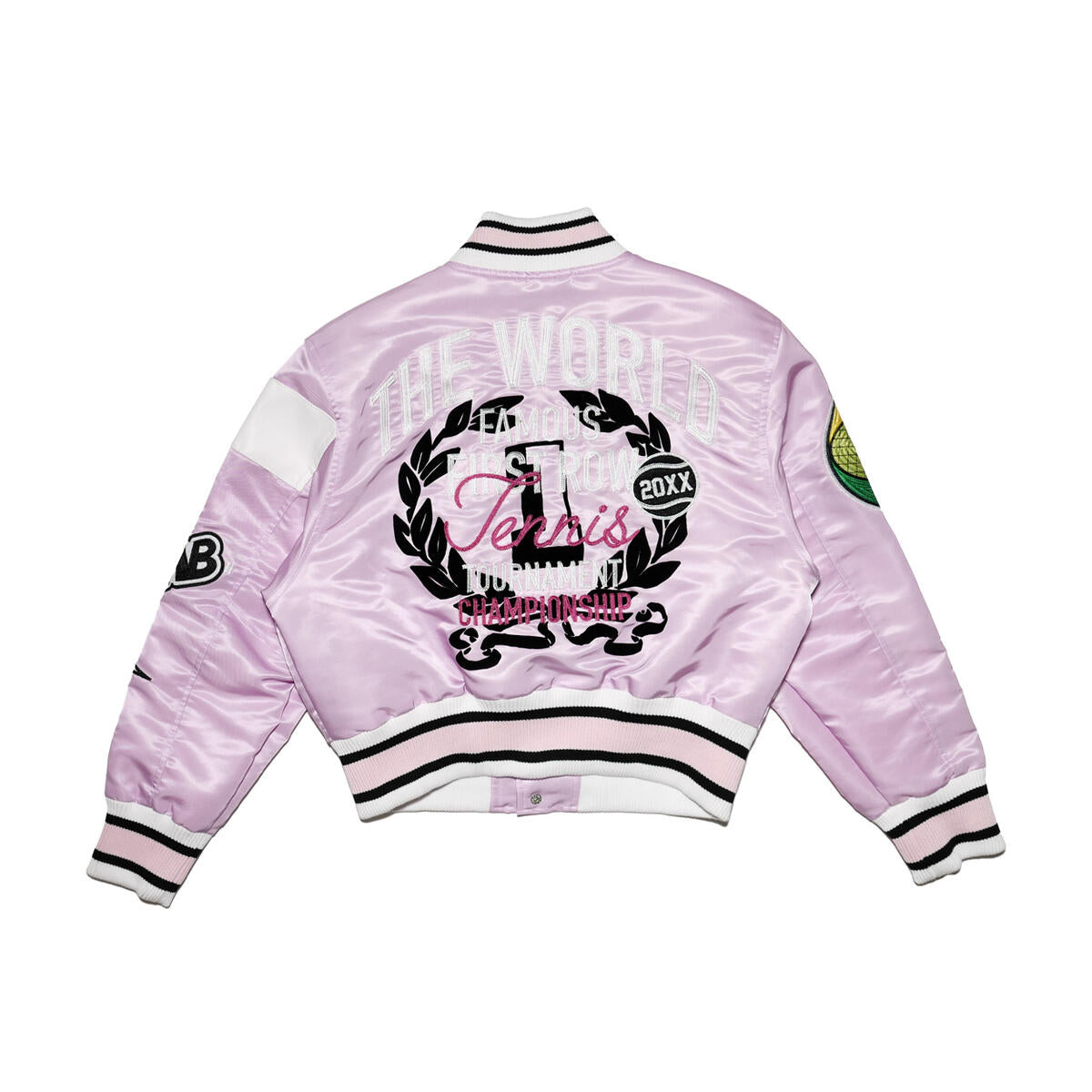 First Row Tennis "Lilac Women's Varsity Jacket"