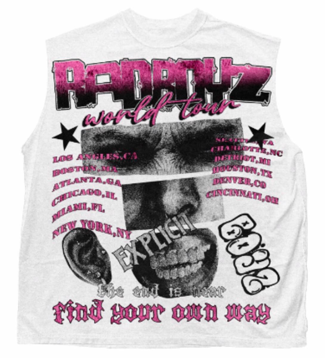 Rad Boyz World Tour Over Size White