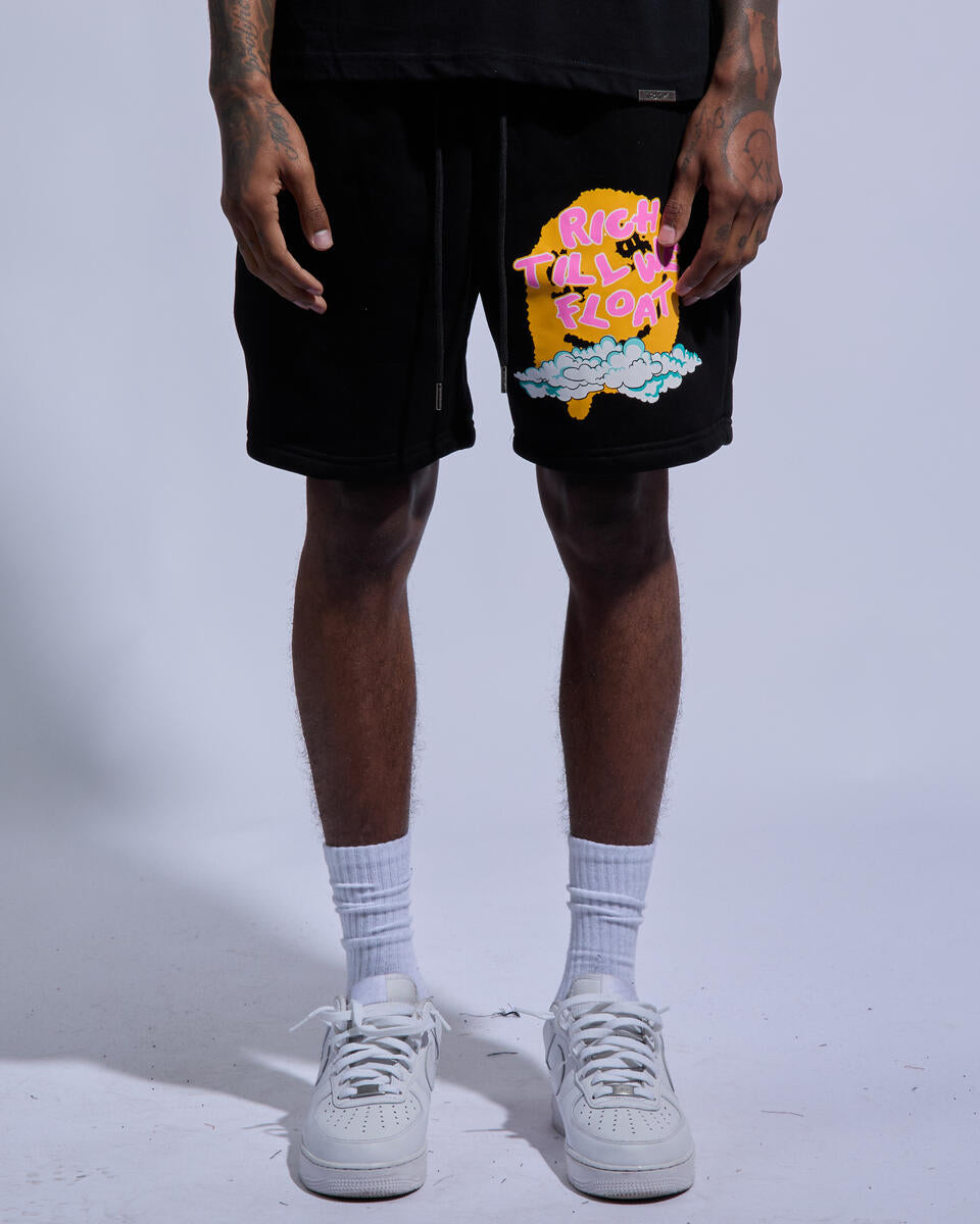 Rich Kids Rich Tillwe Float  Black Shorts