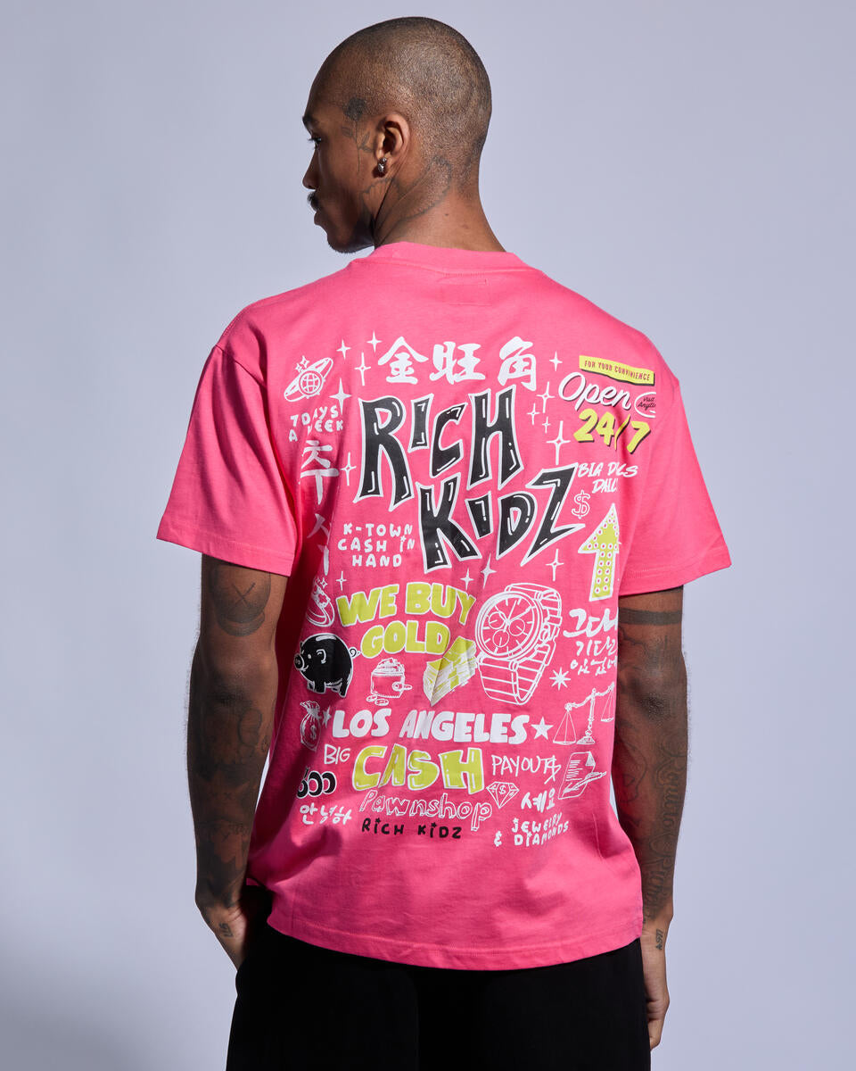 Rich Kids Los Angeles Pink T-shirt