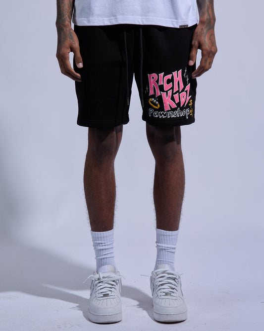 Rich Kids Pawnshop Black Shorts