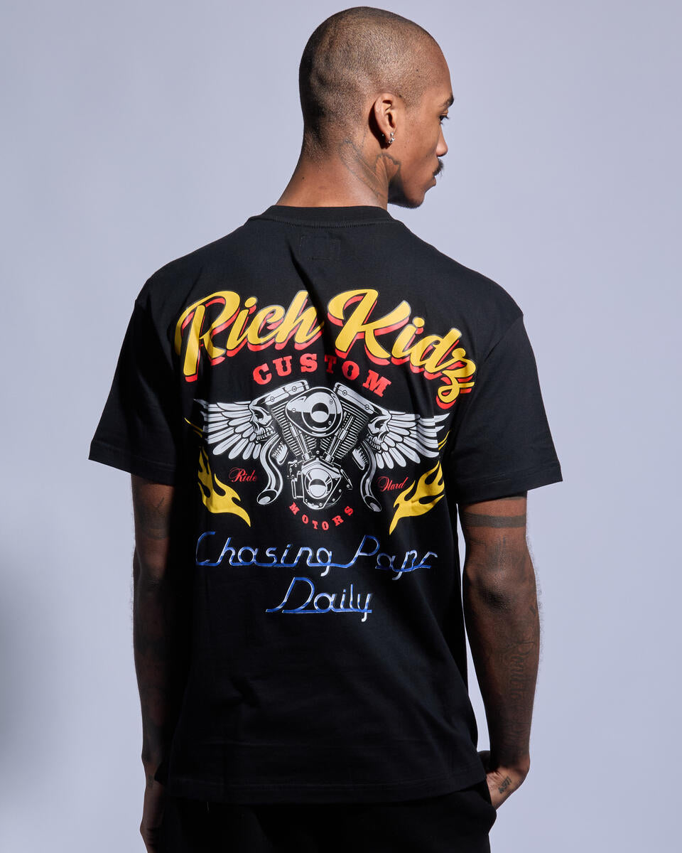 Rich Kids Custom Black T-shirt