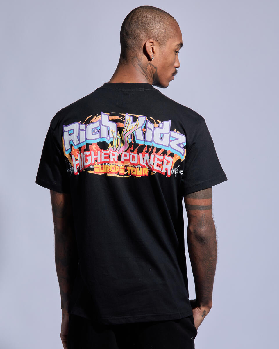 Rich Kids Higher Power Black T-shirt