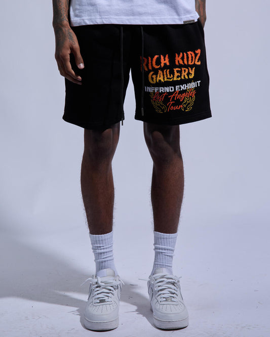 Rich Kids Gallery Black Shorts