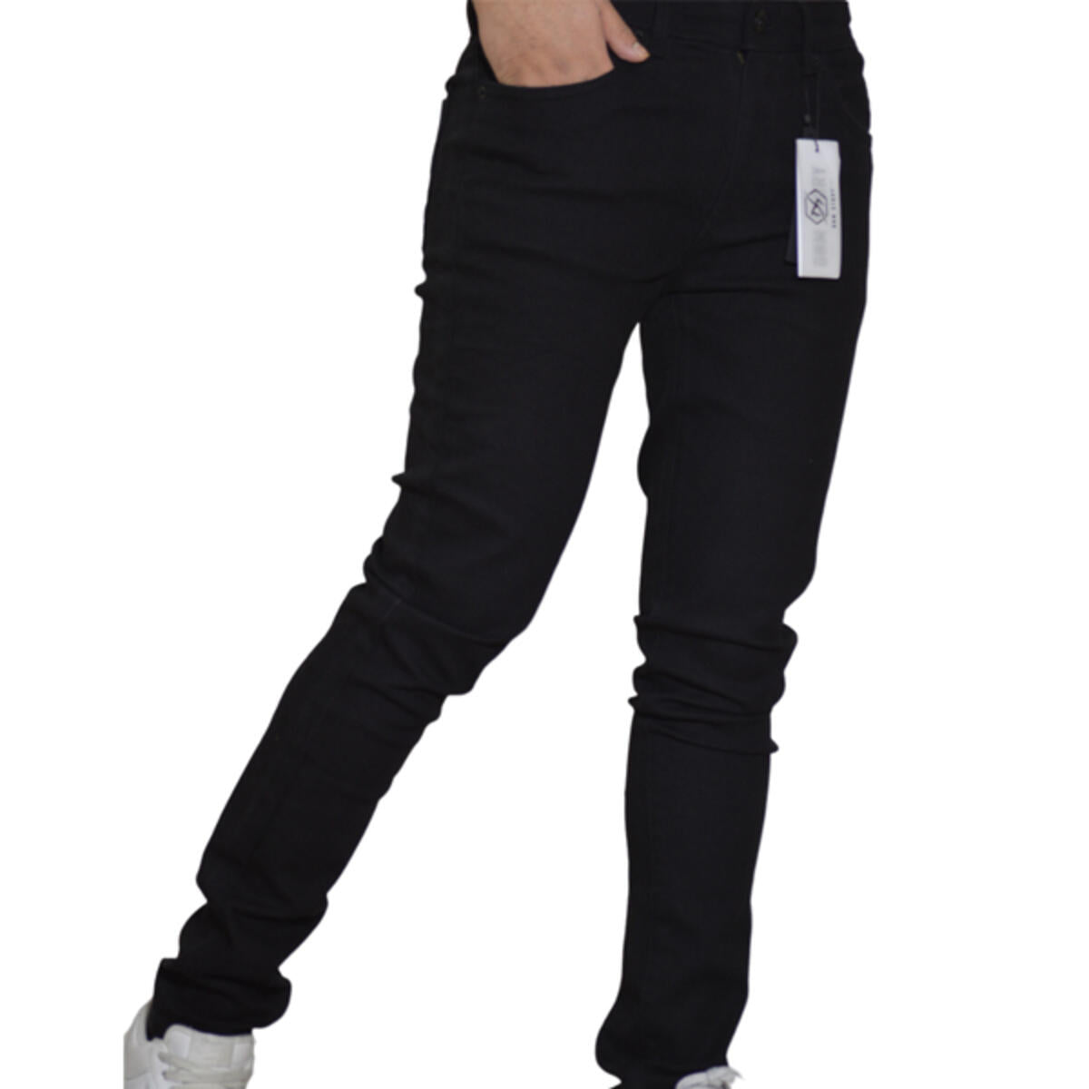 Dnm Story Men's Skinny Denim - Jet BLACK