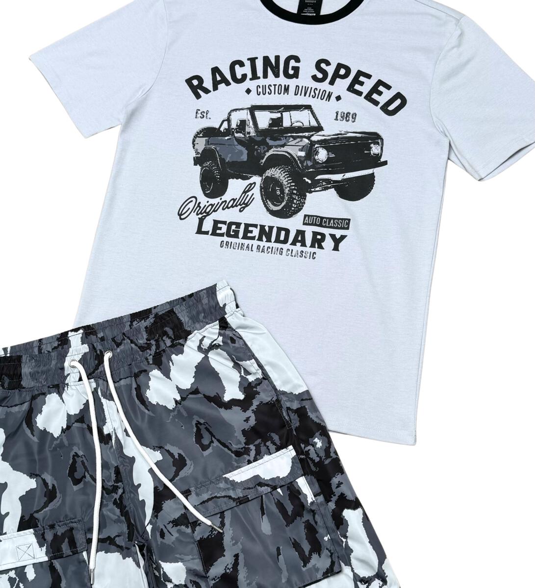 Genuine Racing Speed White Short Set