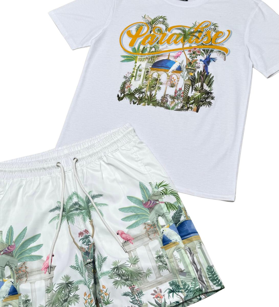 Genuine Paradise White Short Set