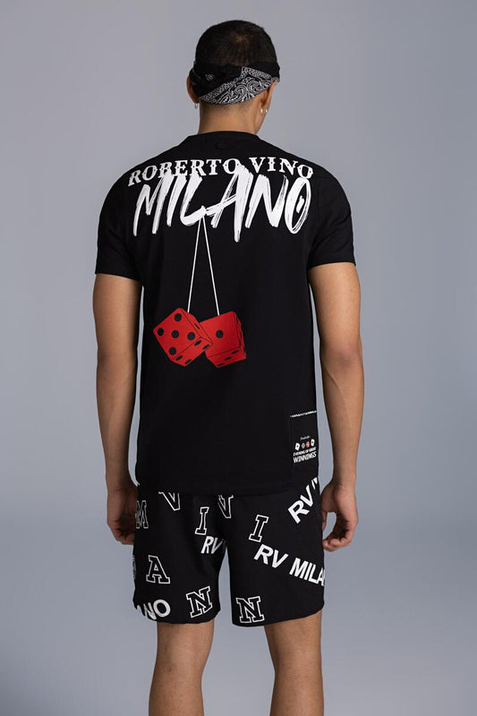 Roberto Vino Milano Dice Black T-Shirt