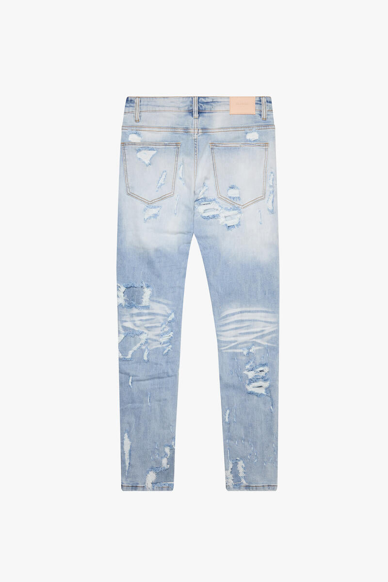 Valabasas "Worn Frost" Light Blue Skinny Jeans (VLBSSK004)