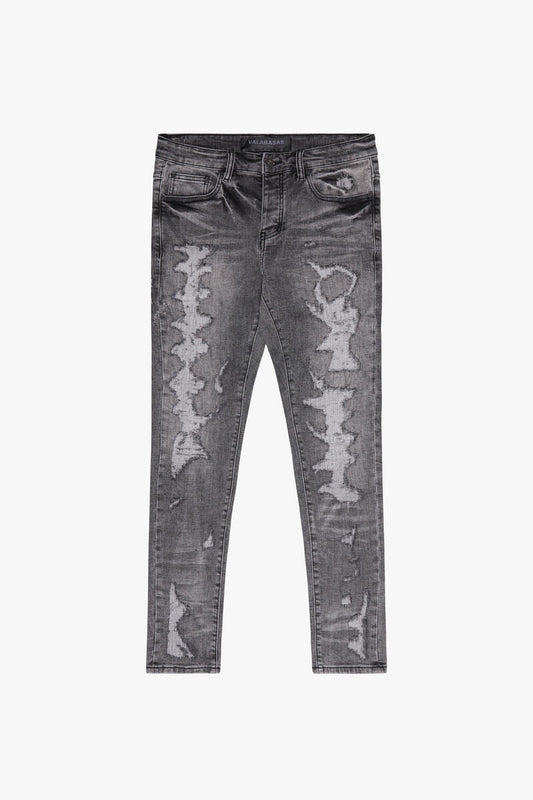 Valabasas ""Tearaway" Grey Skinny Jeans  (VLBS23101623)