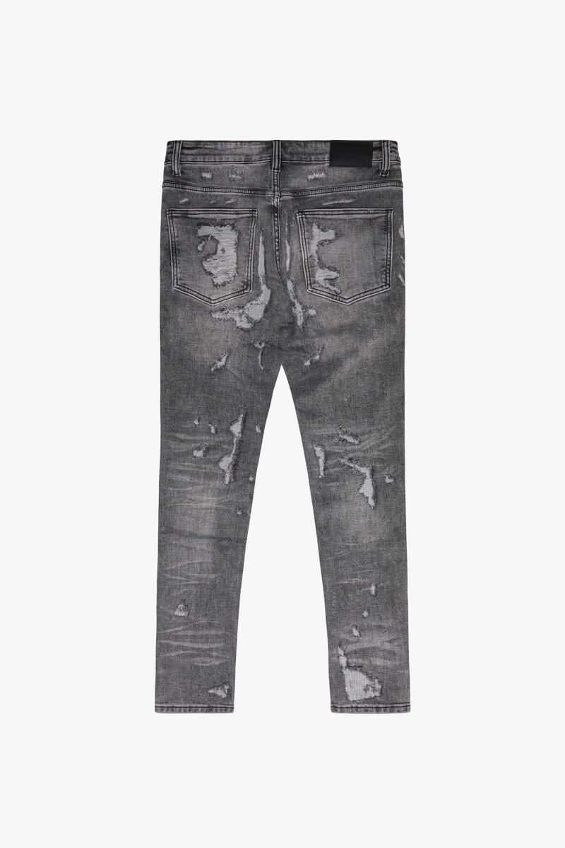 Valabasas ""Tearaway" Grey Skinny Jeans  (VLBS23101623)