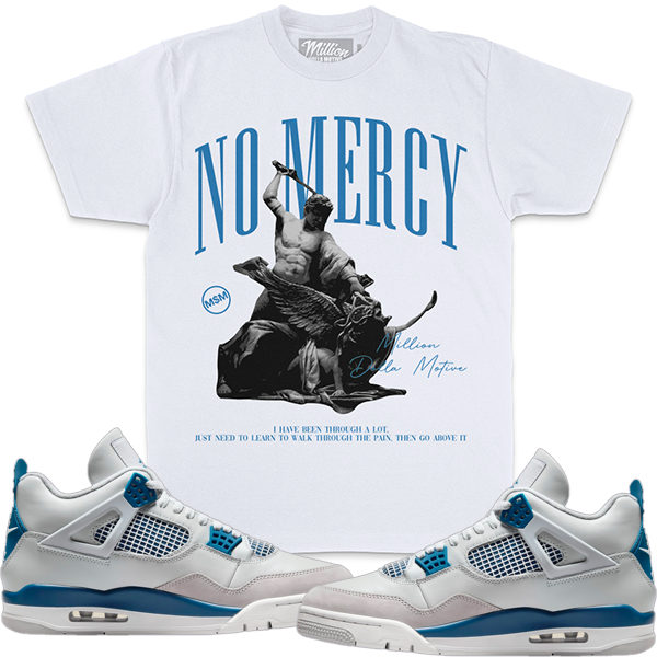 Million Dolla Motive  No Mercy White T-shirt