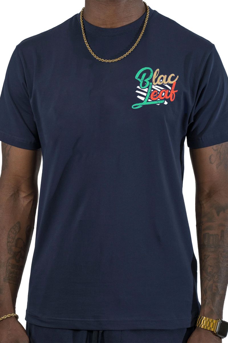 Blac Leaf Dream Imagine Believe Navy T-shirt