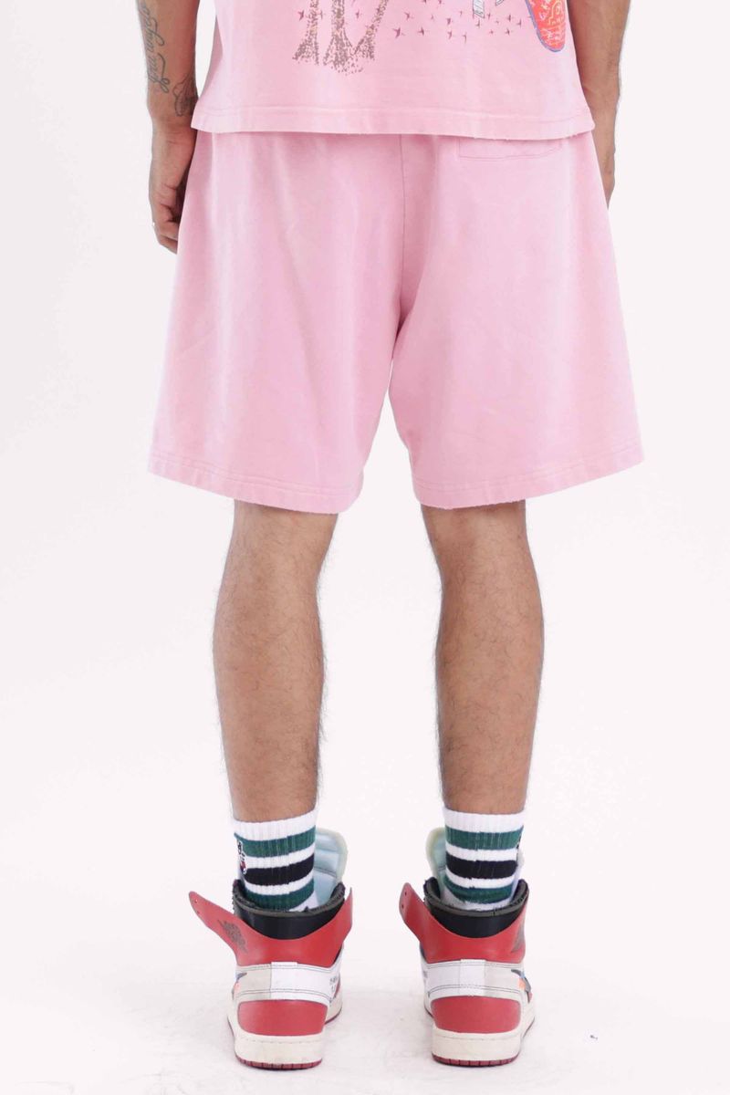 First Row Lost Paradise Graphic Pink Shorts