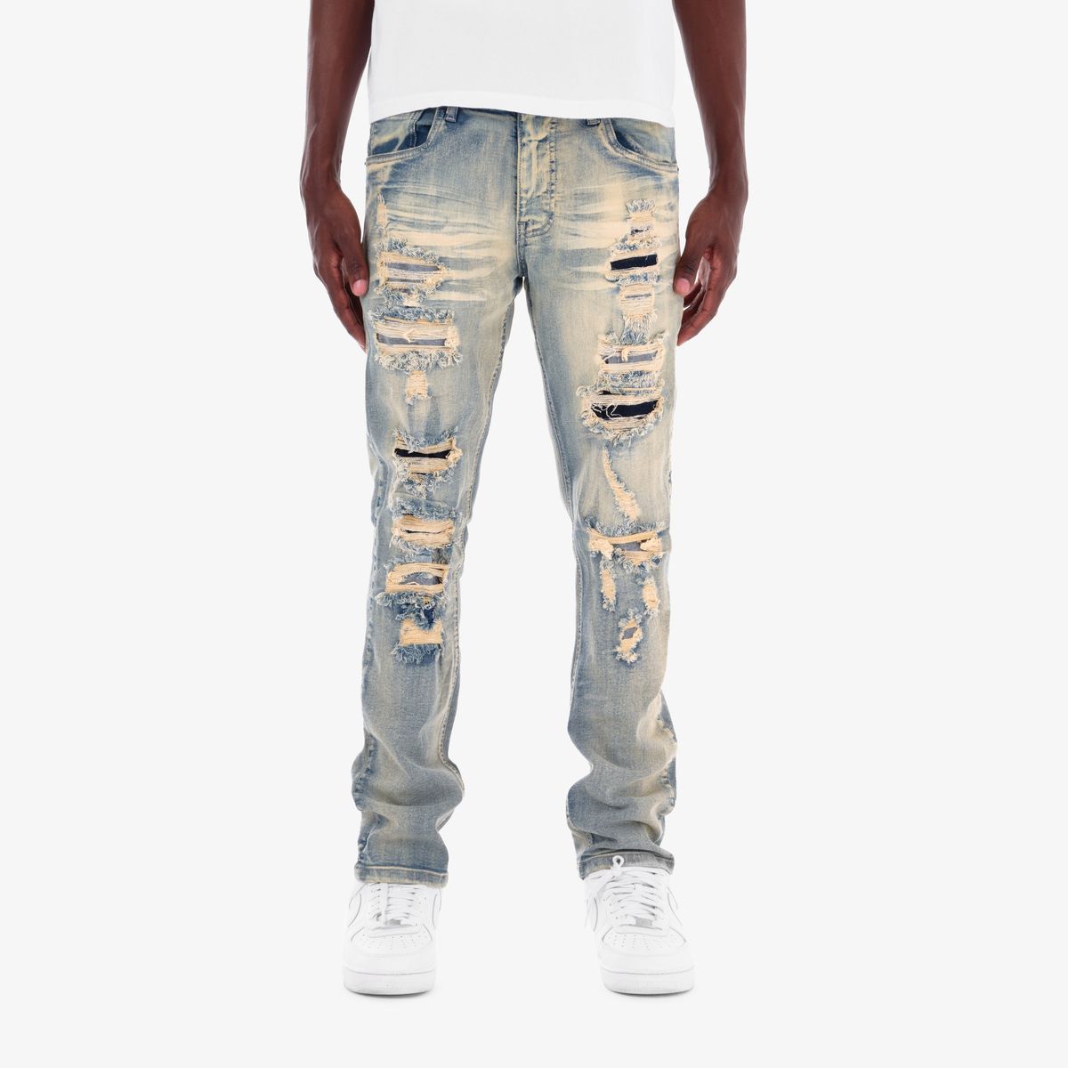 Copper Rivet Rip & Repair Jeans Wash Tint