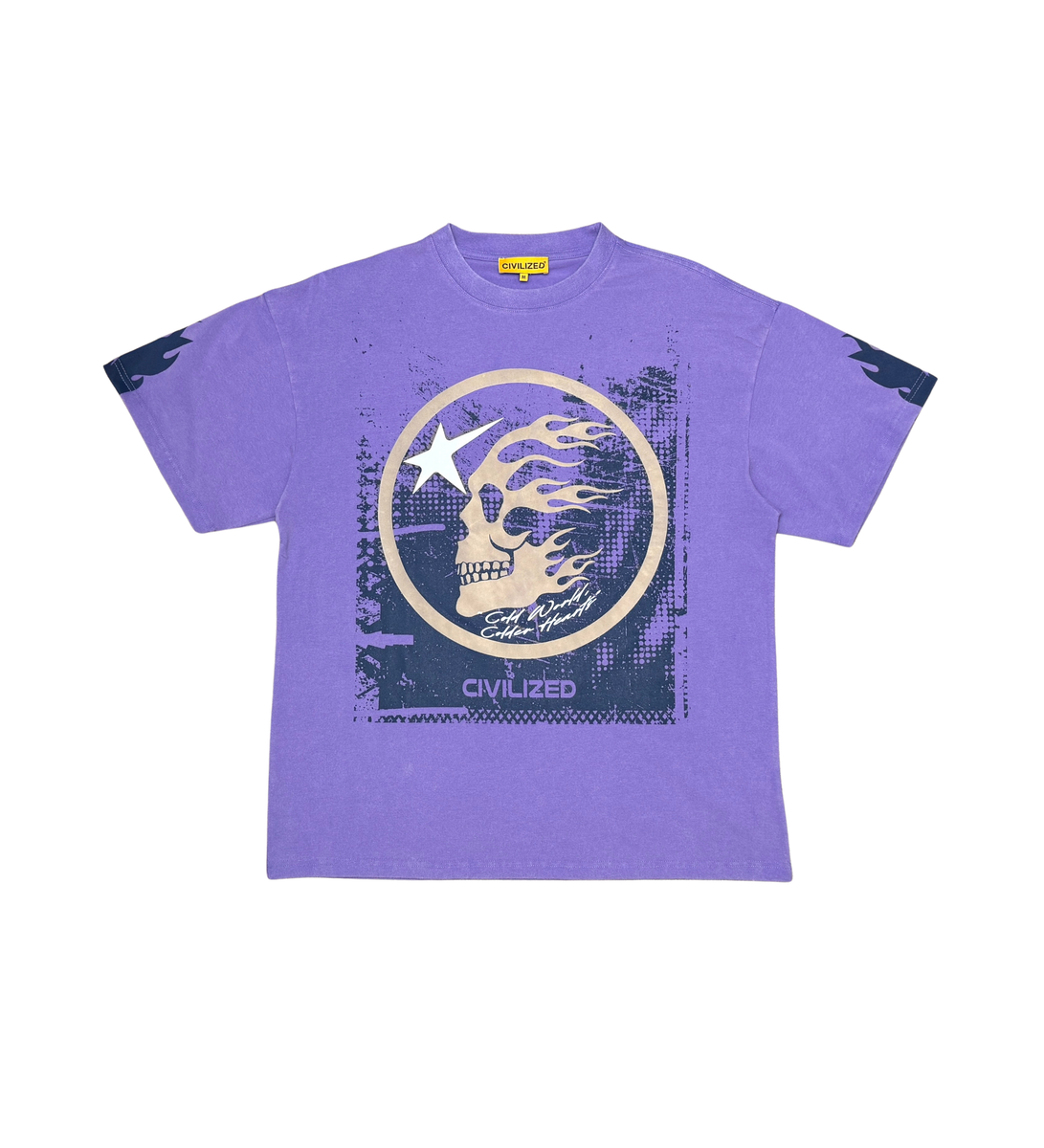 Civilized No Love Tee Purple