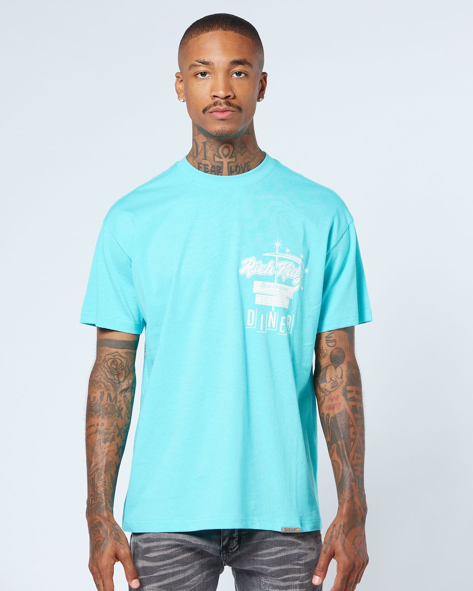 Rich Kids Luxury Diner Blue T-shirt