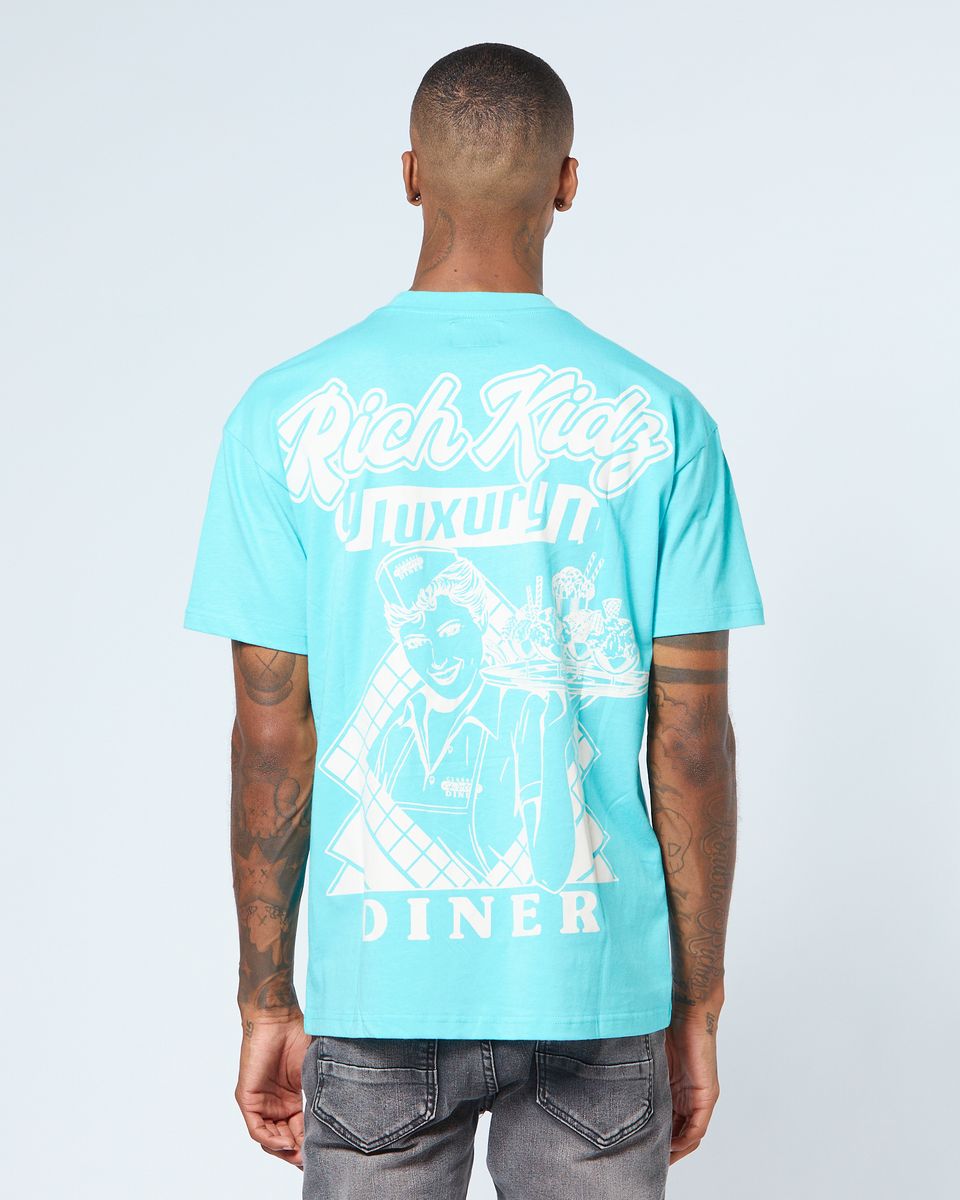 Rich Kids Luxury Diner Blue T-shirt