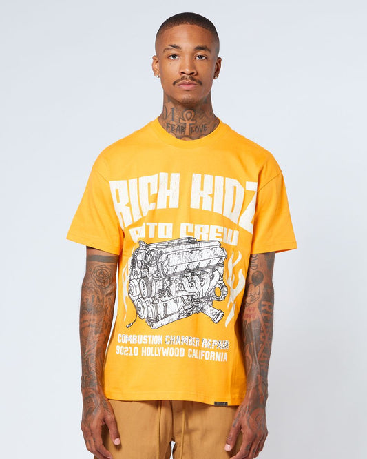 Rich Kids Auto Crew Orange T-shirt