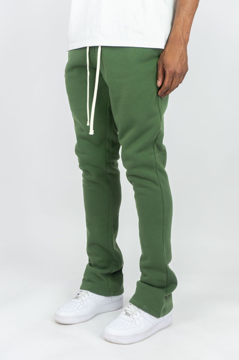 Rebel Minds Fleece Olive Flare Stacked