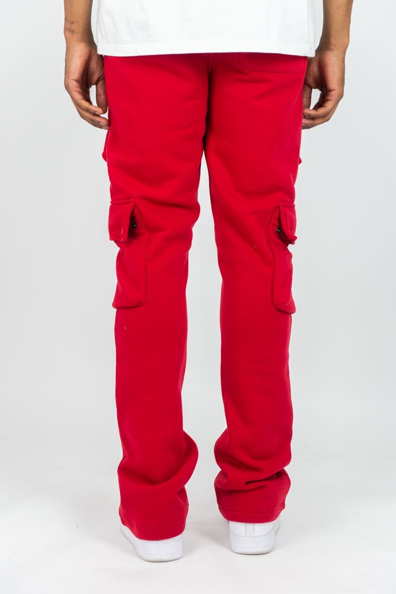 Rebel Minds Cargo Fleece Red Flare Stacked