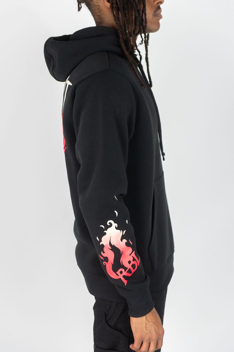 Rebel Minds At First Sight Fleece Black Hoodie Big & Tall