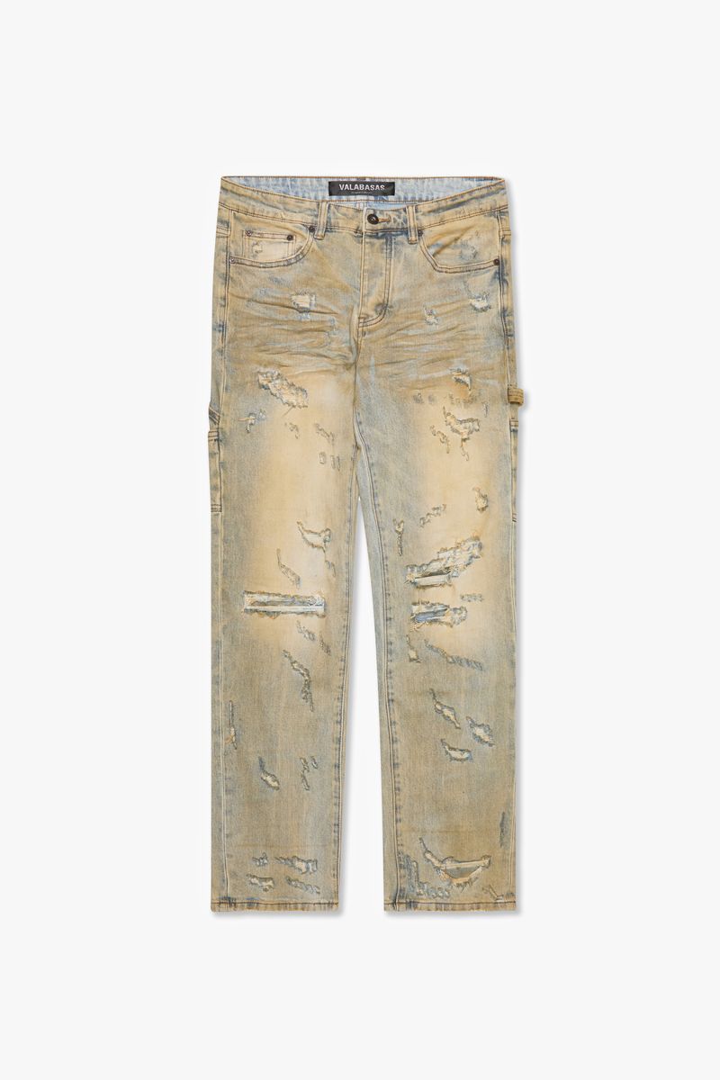 Valabasas "Caesar" Light Vintage Wash Skinny Jeans (VLBS-SR-21)