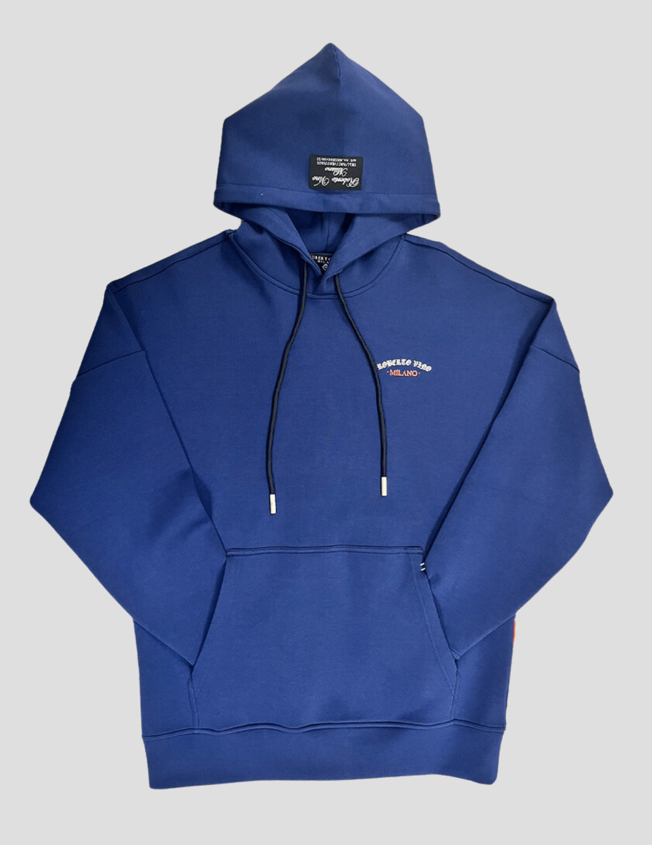 Roberto Vino Milano Flame Hoodie Navy