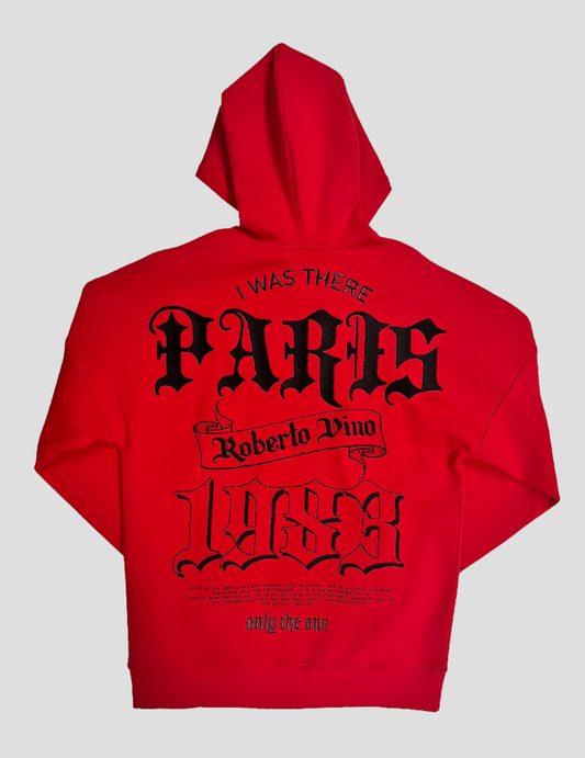 Roberto Vino Milano Paris Hoodie Red