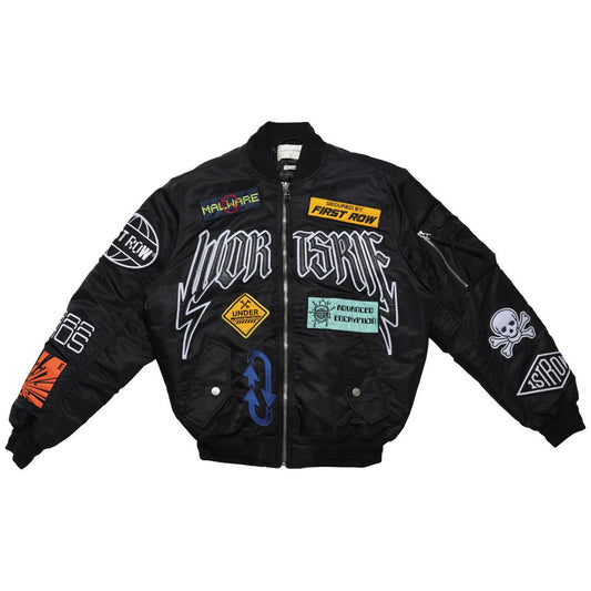 First Row Caution Multi Patches "Black Jacket "