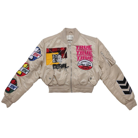 First Row True Freedom Multi Patches " khaki Women's Jacket"