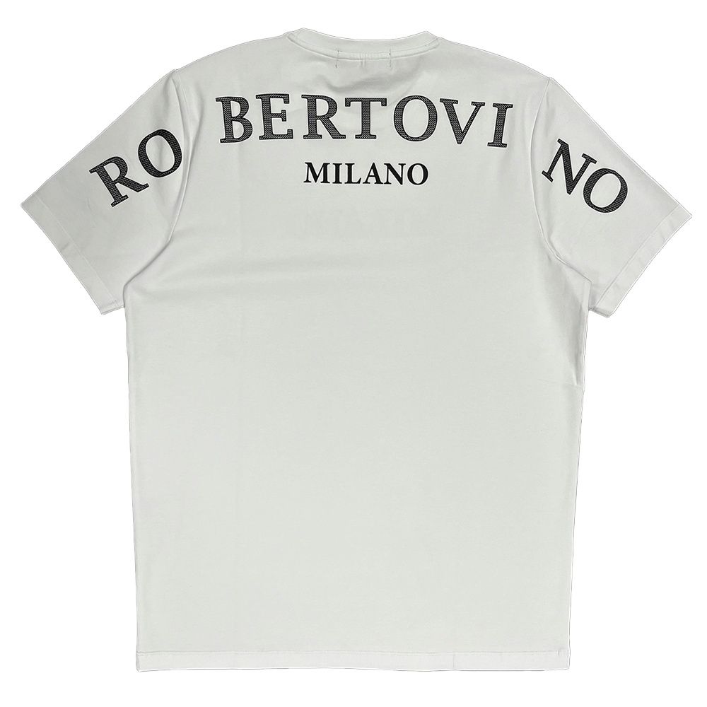 Roberto Vino Milano  Vino Shoulder White T-Shirt