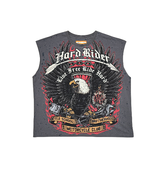 Eleve HARD RIDER SLEEVELESS TEE (EV8032-CHA)