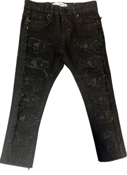 Disaster Ultra Stretch Black Denim Boys