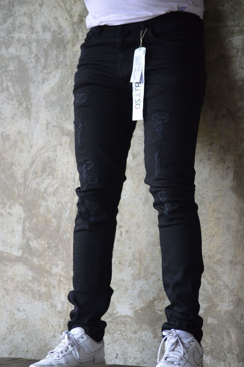 Disaster Super Stretch Denim - Slim Fit -  Jet Rips Black (351)