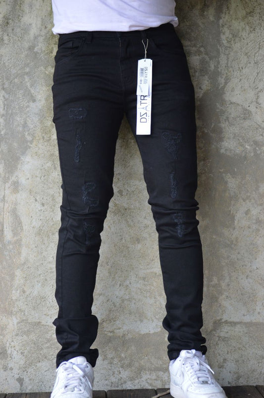 Disaster Super Stretch Denim - Slim Fit -  Jet Rips Black (351)