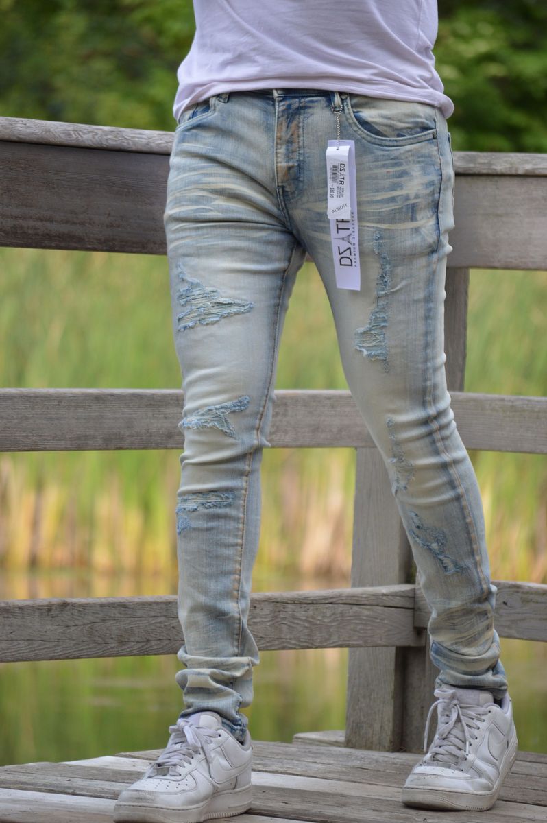 Disaster Super Stretch Denim - Slim Fit - Light Blue Tint