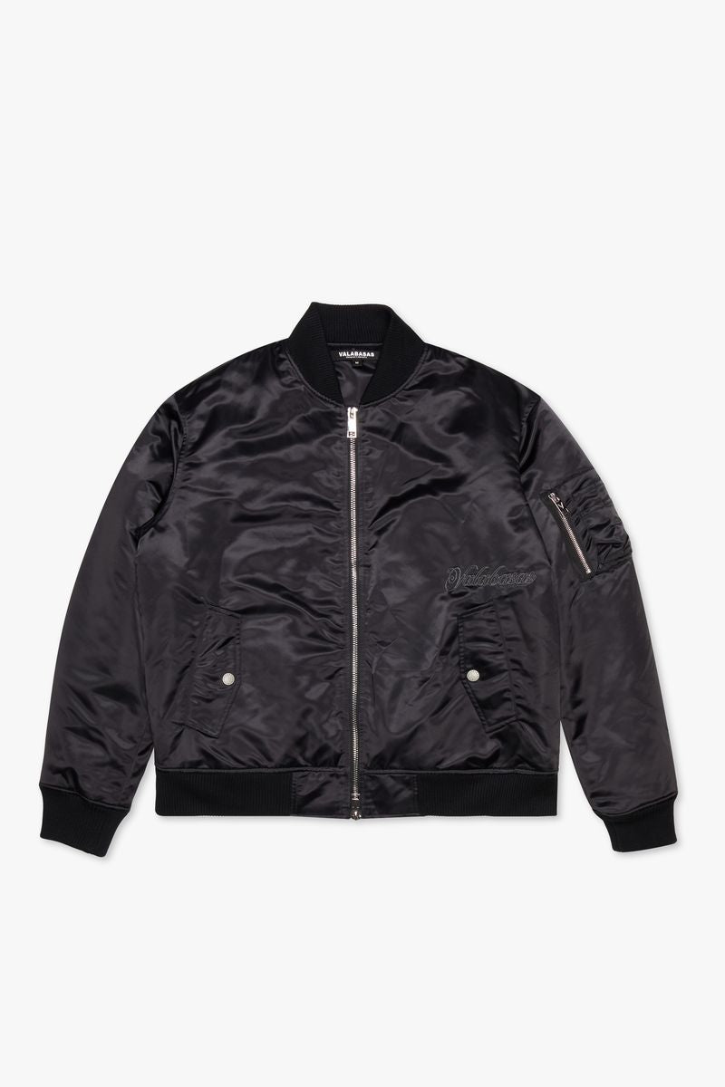 Valabasas  "First Class" Black Bomber Jacket