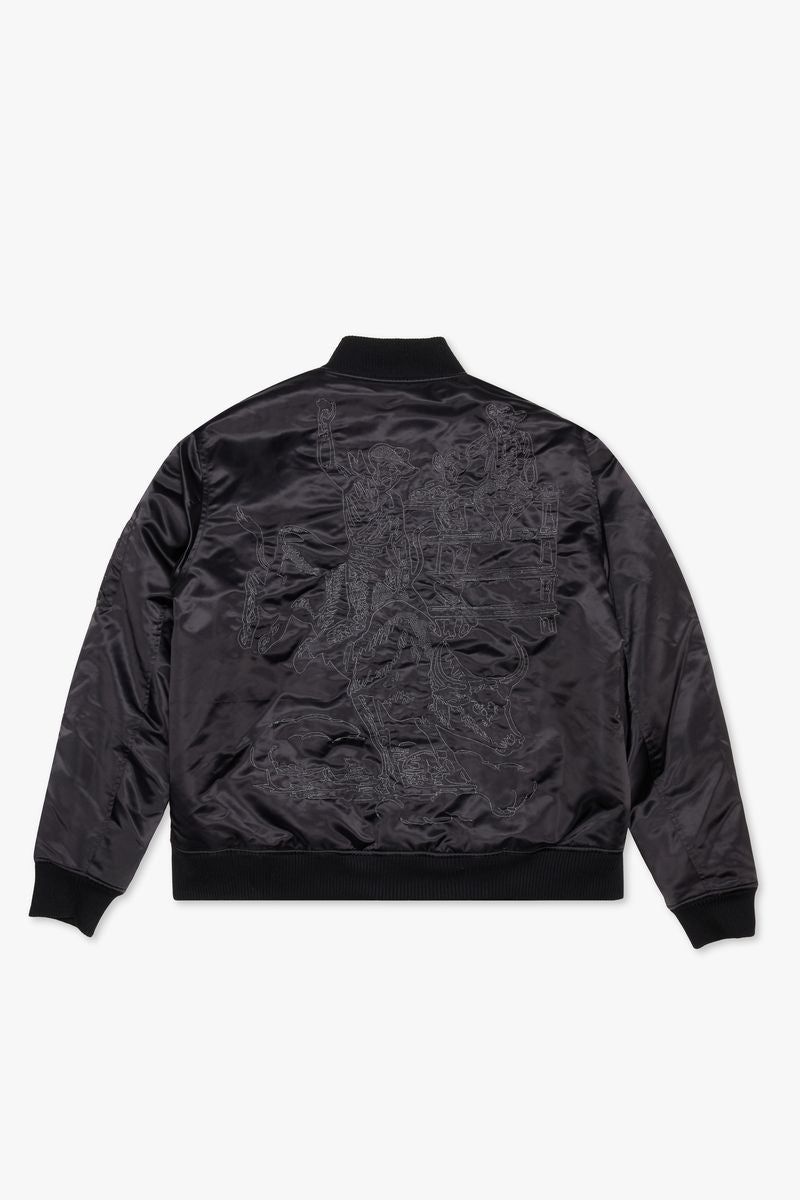 Valabasas  "First Class" Black Bomber Jacket