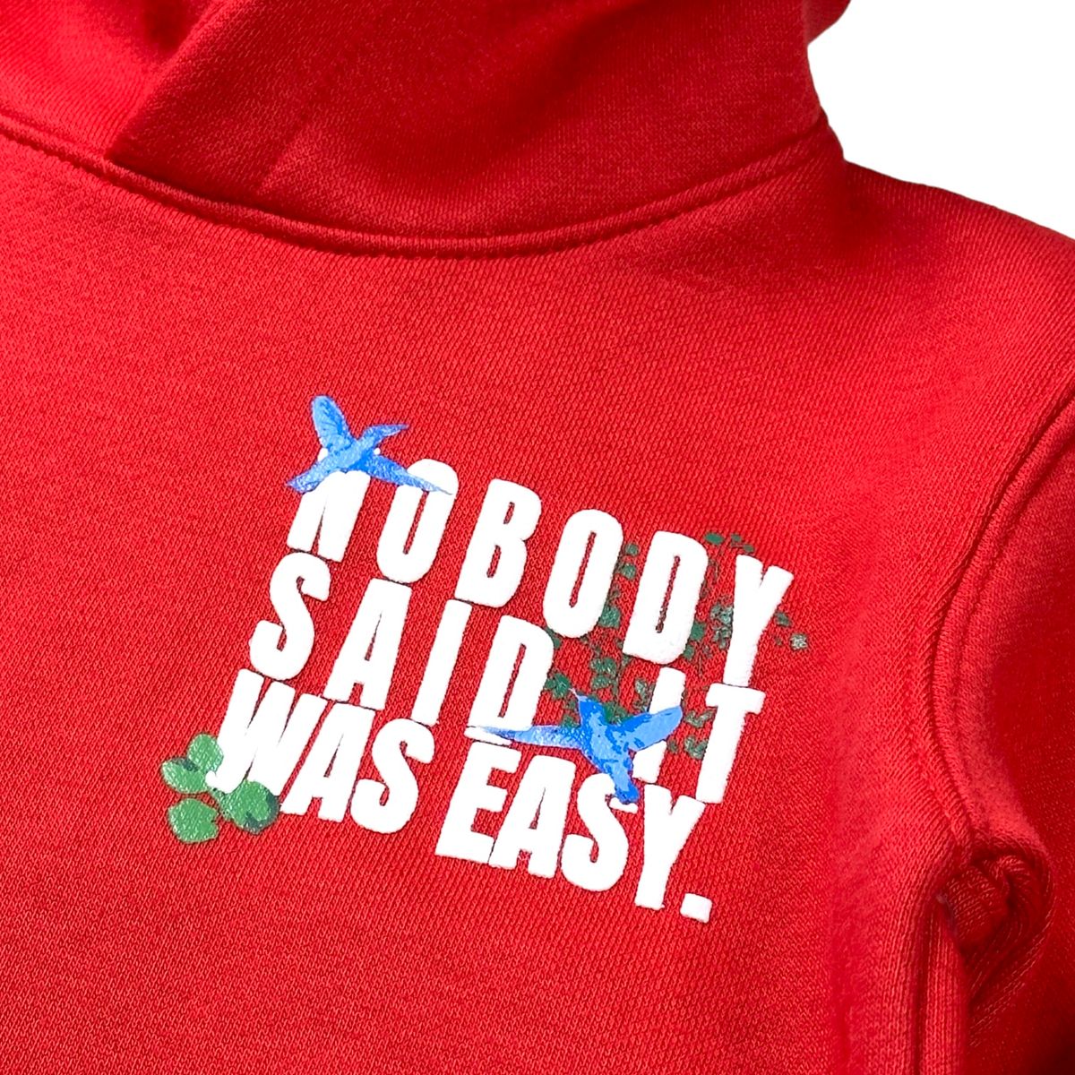 Elite Premium No Body Said It Was Easy Red Boy's Hoodie