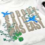 Elite Premium No Body Said It Was Easy Cream Boy's Hoodie