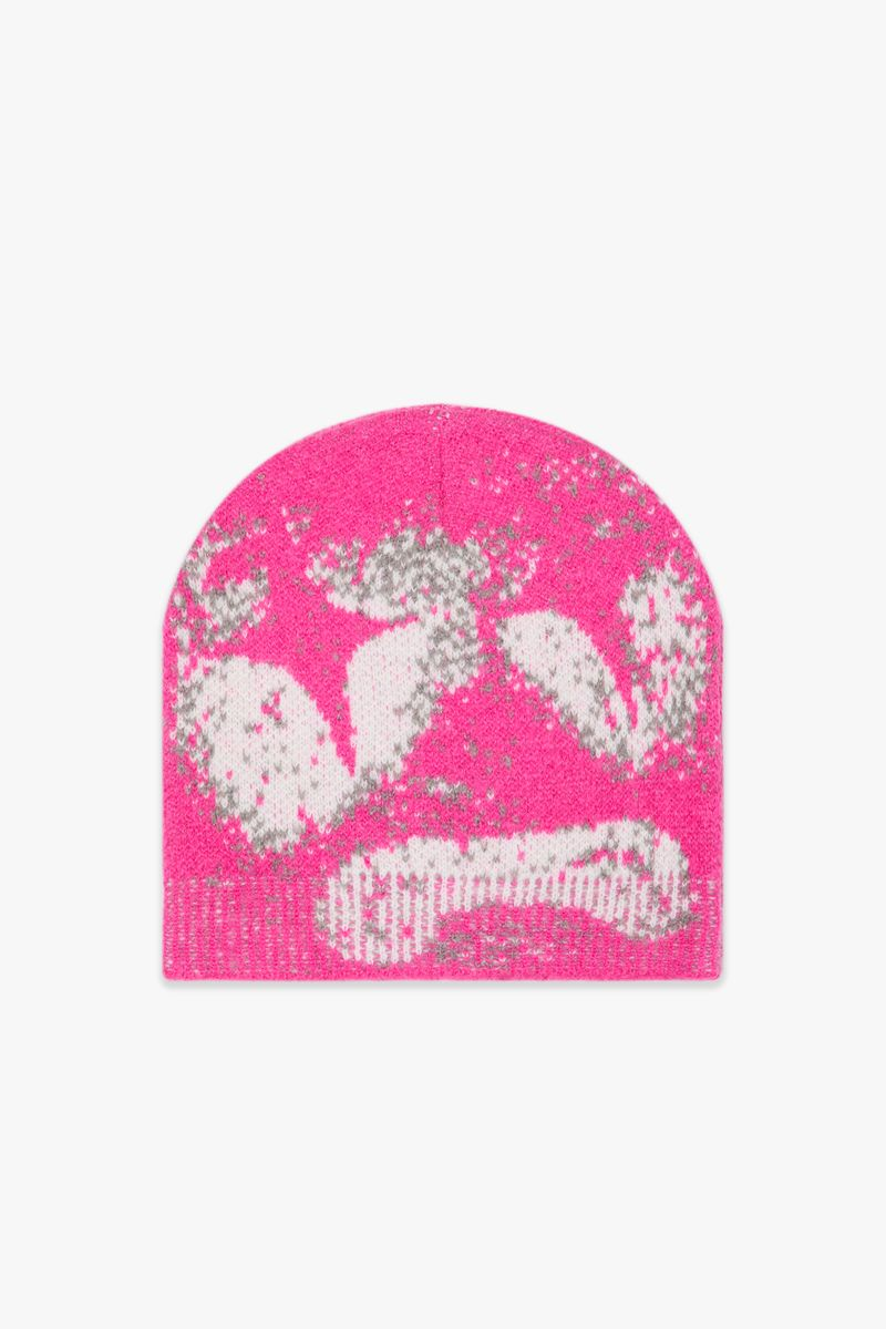 Valabasas "Sad Nights" Fuchsia Mohair Beenie